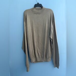 Men's Taupe Crewneck Sweater